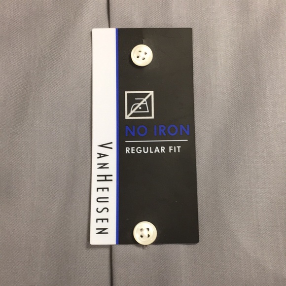 NEW - Van Heusen Mens Button Up Dress Shirt - Large - Picture 4 of 7